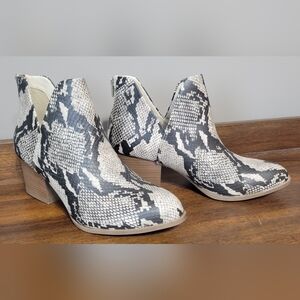 SO Snake Ankle Boots